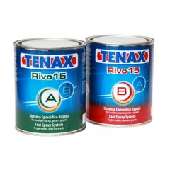 Эпоксидный клей TENAX Rivo 15 (A+B) (1+1л) 2,7кг, Черный, 2,7 кг, Италия, Эпоксидный