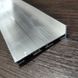 Плинтус алюминиевый скрытого монтажа 60 мм (длина 200 см), серебро, шт, Украина, алюминий, 60 мм, 200 см