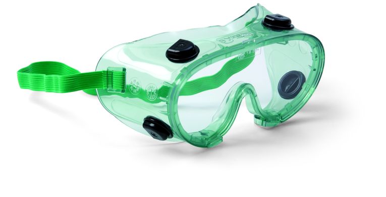 Защитные очки с поликарбонатным стеклом и 4 клапанами / Topview