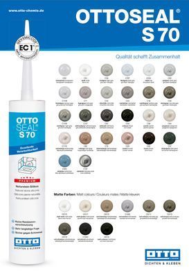 OTTOSEAL S70 Силіконовий герметик глянцевий преміум класу для внутрішніх та зовнішніх робіт глянцевий