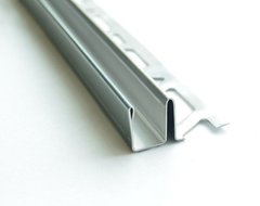Профиль Profilitec для душевой, нержавеющая сталь, 2,4 м, серебро, шт, Италия, нержавеющая сталь, 10 мм, матовый, 240 см