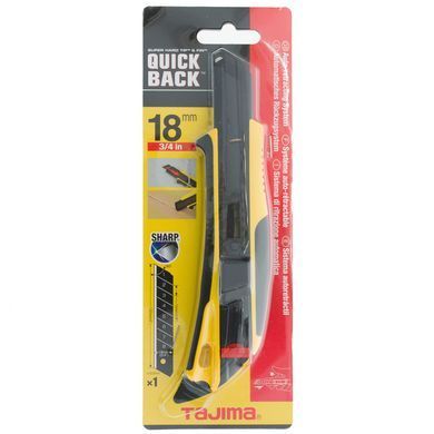 Ніж сегментний 18 м/QUICK BACK Cuttter Knife 18mm TAJIMA