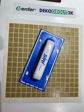 Сменная резиновая часть для затирочного шпателя 25х11 см (синяя, жесткая)