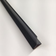 Профиль Profilitec (Мерседес) черный матовый, закругленный алюминий 10мм - 2,7м, шт
