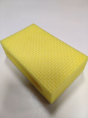 Губка желтого цвета для очисткикерамики, керамогранита, керамики, мрамора и стекла TAMPSIRI 400, размер 90 х 55 мм