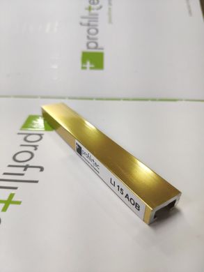 Профиль Profilitec алюминий золото 15х8мм - 2,7м, шт.