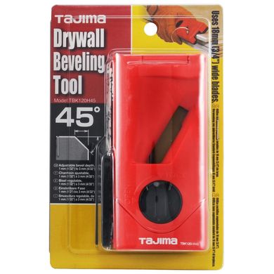 Рубанок кромочный для ГКЛ, TBK120-H45 TAJIMA Drywall Tool 45°, лезвие 18 мм