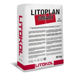 Выравнивающая смесь LITOPLAN SMART, серый, 20 кг, Италия, Мешок 20 кг, Серый