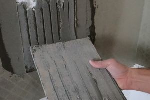 Укладка плитки на гипсовое основание во влажном и сухом помещении