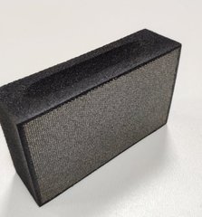 Губка черного цвета для грубойполировки керамики, керамогранита, мрамора и стекла TAMPSIRI 120,размер 90 х 55 мм