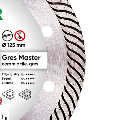 Круг алмазный отрезной Gres Master 1A1R 125x1,4/1,0x10x22,23