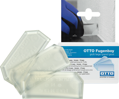 OTTO Fugenboy набор большой для нанесения/выравнивания силикона из трех шпателей (11мм,14мм,17мм)